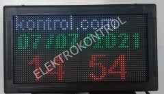 DT2137RGB5   Renkli Saat, Derece, Nem, Yazı Paneli