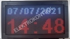 DT2137RGB5   Renkli Saat, Derece, Nem, Yazı Paneli